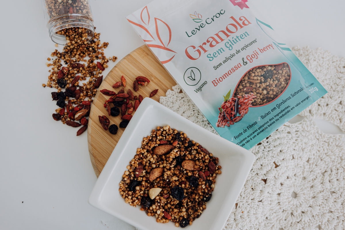 Granola sem Adição de Açúcar Biomassa e Goji Berry