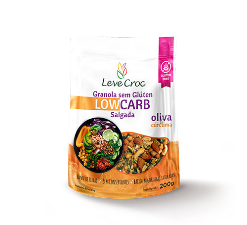 Granola Salgada Low Carb Oliva e Cúrcuma