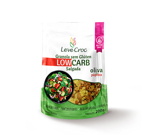 Granola Salgada Low Carb Oliva e Páprica